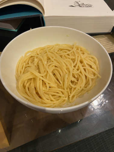 Spaghetti or Vermicelli with Garlic and Oil