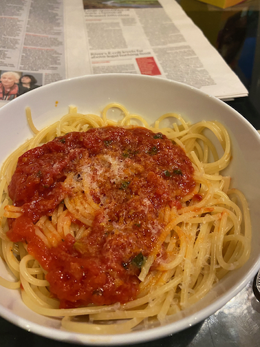 Spaghetti, Vermicelli, Bucatini or Linguine with Tomato and Basil