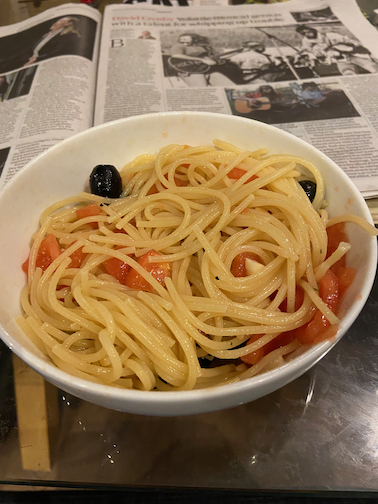 Spaghetti or Vermicelli with Uncooked Sauce II