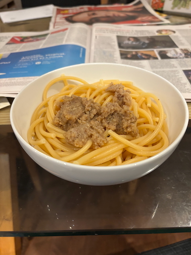 Bucatini with Walnuts II