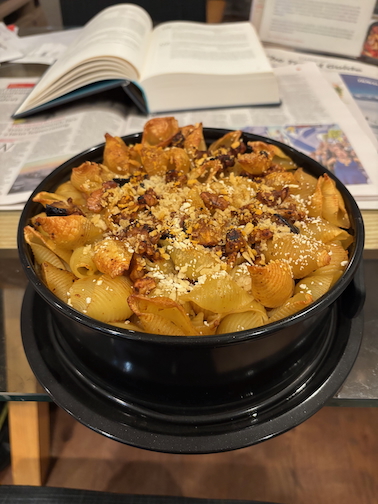 Gnocchi or Conchiglie with Eggplant and Walnuts