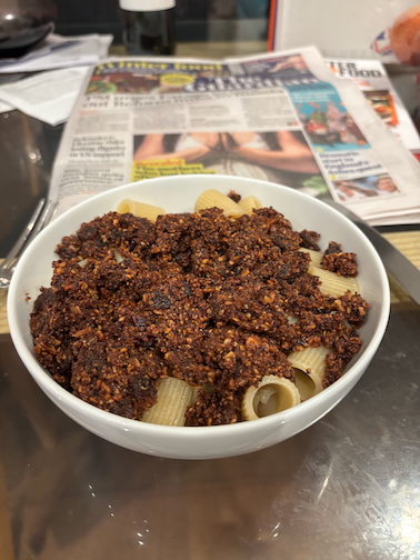 Maccheroni with Almonds (Fourteenth-Century Recipe)