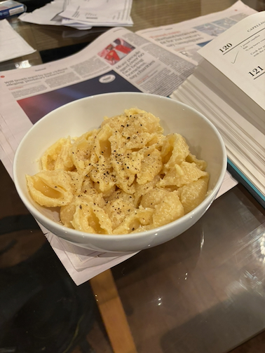 English-style pasta with Butter and Parmigiano Reggiano