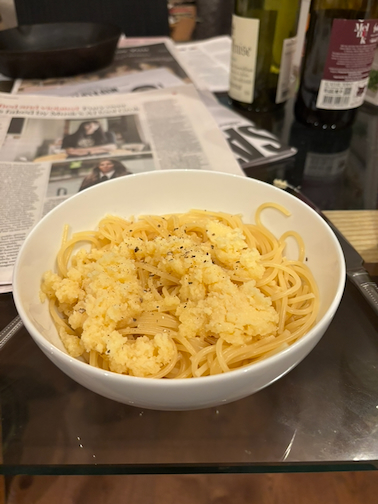 Pasta with Melted Butter and Parmigiano Reggiano