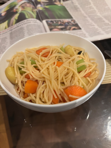 Provence-style Spaghetti or Vermicelli with Vegetables and Herbs
